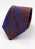 Paisley Silk Jacquard Tie - Orange